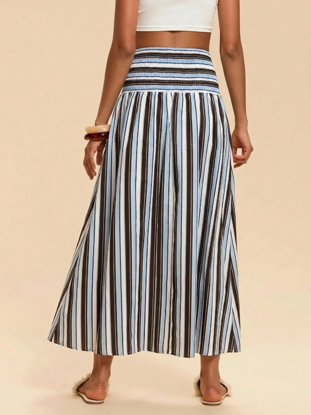 MODA ME COUTURE multicolor striped